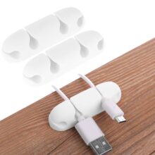 نگهدارنده و نظم‌دهنده کابل Cable Clips بسته 7 عددی با چسب سیلیکونی قوی.